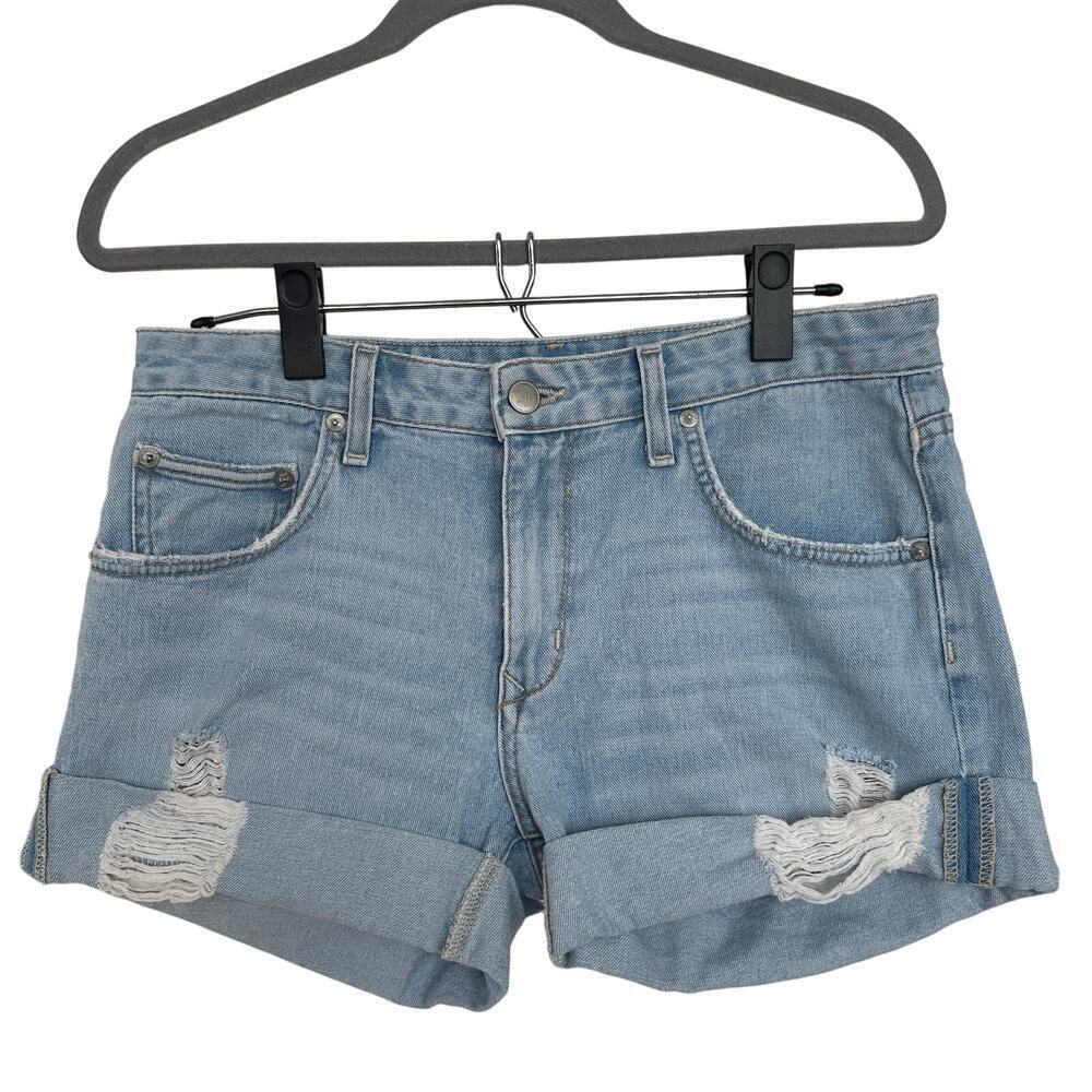 Lovers + Friends Women's Relaxed Fit Distressed Dylan Denim Shorts, Size 27, EUC